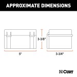 CURT Durable Breakaway Battery Case for Trailer Brakes CURT breakaway battery case with watertight lid for trailer brakes