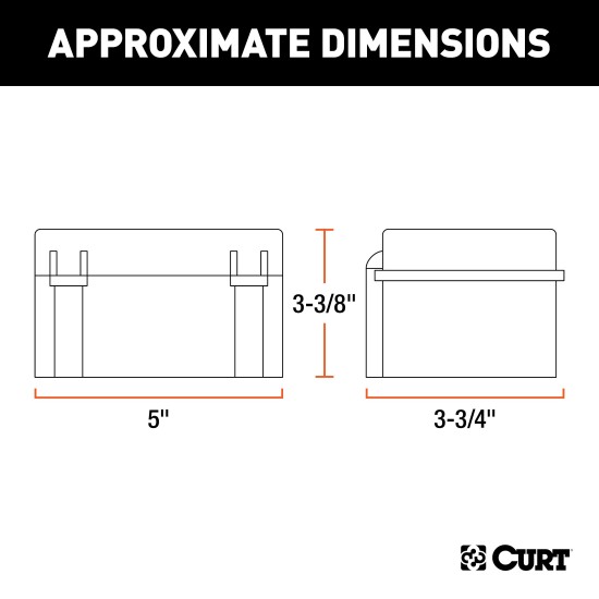 CURT Durable Breakaway Battery Case for Trailer Brakes CURT breakaway battery case with watertight lid for trailer brakes
