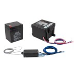 CURT Breakaway Kit ensures safety for trailers with electric brakes, featuring a push-to-test battery case, meeting DOT standards.