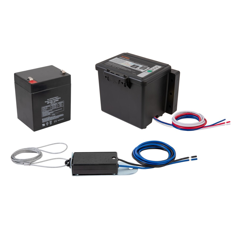 CURT Breakaway Kit with Push-to-Test Battery for Trailer Safety CURT breakaway kit featuring push-to-test battery and durable case