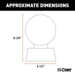 CURT Magnetic Tow Lights for Safe Dinghy Towing Solutions CURT magnetic tow lights with 20-foot wiring, non-scratch base and universal compatibility