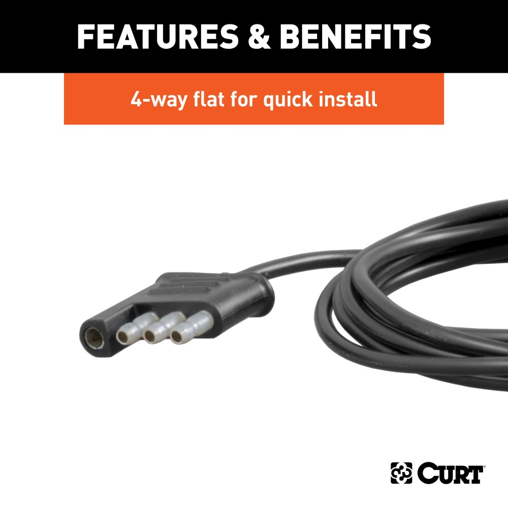 CURT Auxiliary LED Indicator Lights for Hitch Accessories CURT LED indicator lights with 3M adhesive for hitch-mounted use