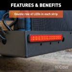 CURT Auxiliary LED Indicator Lights for Hitch Accessories CURT LED indicator lights with 3M adhesive for hitch-mounted use