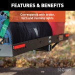 CURT Auxiliary LED Indicator Lights for Hitch Accessories CURT LED indicator lights with 3M adhesive for hitch-mounted use