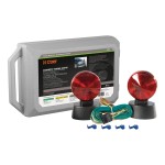 CURT Magnetic Tow Lights with Non-Scratch Magnetic Base CURT magnetic tow lights with a 20-ft cord, 4-way plug, and non-scratch magnetic base for safe vehicle towing.