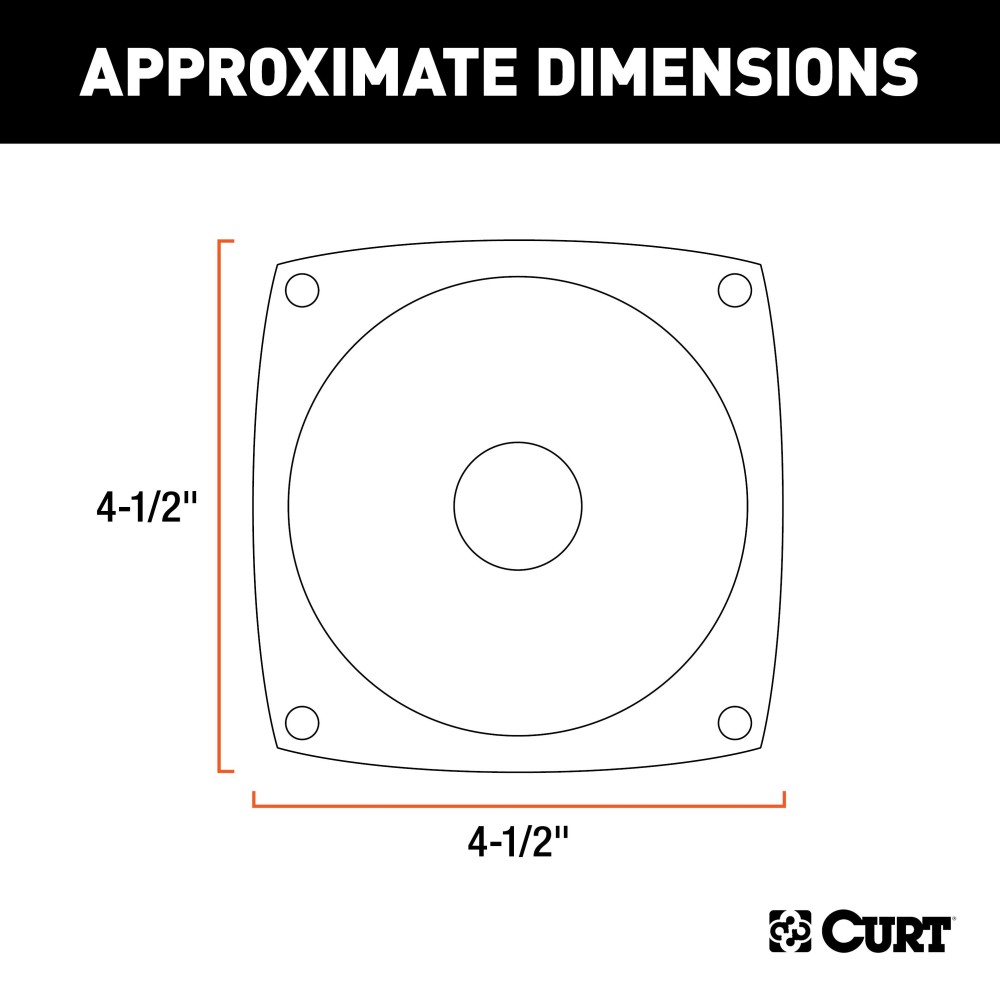 CURT Trailer Light Red Replacement Lens for Safe Towing CURT red replacement lens for trailer lights, fits driver side, square shape, DOT-approved.