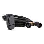 7-foot CURT extension harness with dual-output socket for truck bed and rear socket.