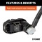 CURT 7-ft 5th Wheel Gooseneck Extension Harness for Trailers 7-foot CURT extension harness with dual-output socket for truck bed and rear socket.
