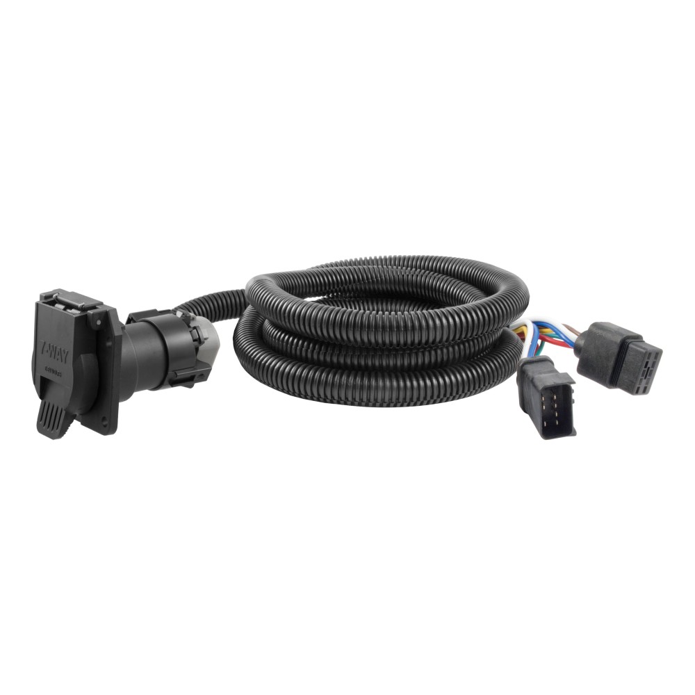 CURT 5th Wheel Gooseneck Extension Harness with 7-way RV Blade CURT extension harness for 5th wheel/gooseneck trailers, 7-way RV blade, designed for Dodge trucks