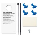 CURT Electrical Converter with 4-Way Flat Connector CURT electrical converter with 4-way flat socket and color-coded wires for easy vehicle trailer wiring conversion.