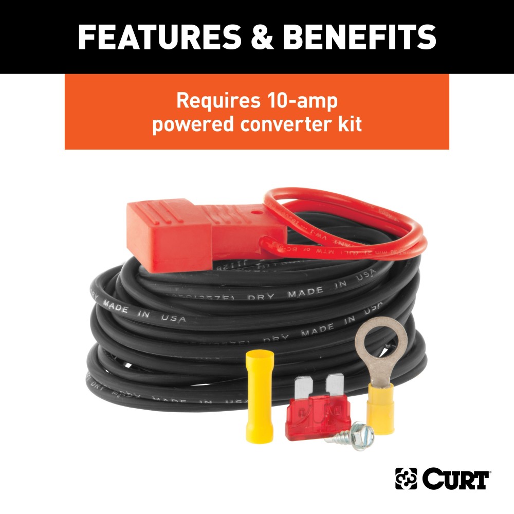CURT Taillight Converter for Universal Trailer Wiring CURT taillight converter with 4-way flat output for trailer lights