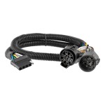 CURT custom wiring connector, 5-way flat socket, dust cover included