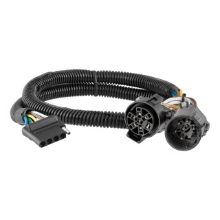 CURT Custom Wiring Connector with 5-Way Flat Socket and Dust Cover CURT custom wiring connector, 5-way flat socket, dust cover included