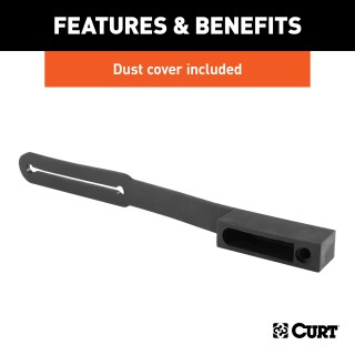 CURT Custom Wiring Connector with 5-Way Flat Socket and Dust Cover CURT custom wiring connector, 5-way flat socket, dust cover included
