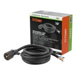 CURT 7-Way RV Blade Replacement Harness with 10' Cable CURT 7-way RV blade replacement harness with 10-foot cable for trailers