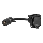 CURT 7-Way RV Blade Adapter for LED Trailer Lights CURT 7-way RV blade adapter with built-in resistors for LED trailer lights