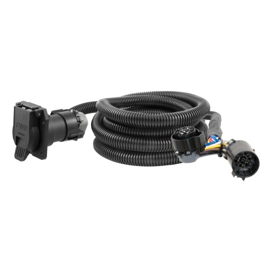 CURT 5th Wheel Gooseneck Extension Harness with 7-Way RV Blade CURT extension harness for 5th wheel or gooseneck trailers with 7-way RV blade