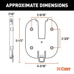 TPMS Mounting Bracket for CURT Tire Linc TPMS Compatibility TPMS mounting bracket compatible with CURT Tire Linc, includes mounting plate and screws