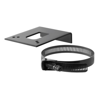 CURT Universal Clamp-On Electrical Connector Bracket CURT electrical connector bracket securing wiring on a trailer hitch
