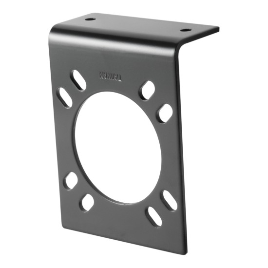 CURT 7-Way RV Blade Connector Brackets for Secure Wiring CURT electrical connector brackets for mounting 7-way RV blade sockets securely.