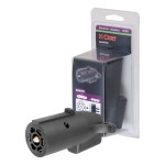CURT Electrical Adapter for 7-Way to 5-Way Trailer Connection CURT 7-way RV blade to 5-way flat trailer electrical adapter
