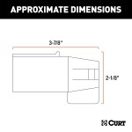 CURT Electrical Adapter for 7-Way to 5-Way Trailer Connection CURT 7-way RV blade to 5-way flat trailer electrical adapter