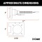 CURT Dual Output Electrical Adapter for Multi-Function Trailer Plugs CURT electrical adapter with 4-way flat and 7-way RV blade connectors, dust covers, and mounting bracket.