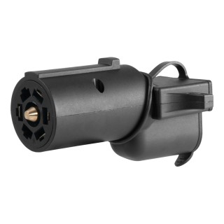 CURT 7-Way Blade to 4-Way Flat Trailer Adapter with Alarm CURT electrical adapter for 7-way RV blade to 4-way flat with backup alarm and dust cover
