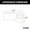 CURT 7-Way Blade to 4-Way Flat Trailer Adapter with Alarm CURT electrical adapter for 7-way RV blade to 4-way flat with backup alarm and dust cover