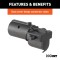 CURT 7-Way Blade to 4-Way Flat Trailer Adapter with Alarm CURT electrical adapter for 7-way RV blade to 4-way flat with backup alarm and dust cover