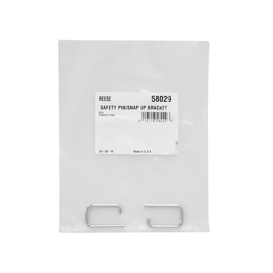 Replacement safety pins securing uplift brackets on Reese and Draw-Tite systems