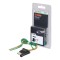 CURT 4-Way Flat Trailer Connector for Electrical Systems CURT 4-way flat trailer connector with bonded 16-gauge wires for tail lights, turn signals, and brake lights.