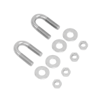 U-Bolt Package for Spring Bar Chain Attachment Set U-Bolt package with washers and locknuts for spring bar chains