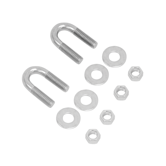 U-Bolt Package for Spring Bar Chain Attachment Set U-Bolt package with washers and locknuts for spring bar chains
