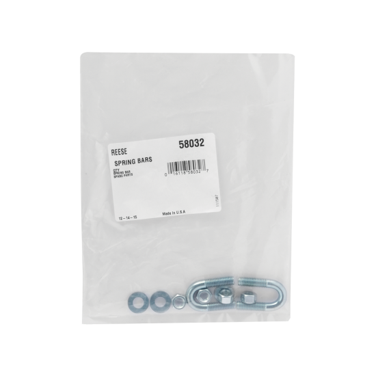 U-Bolt Package for Spring Bar Chain Attachment Set U-Bolt package with washers and locknuts for spring bar chains