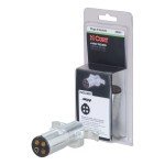 CURT 4-Way Round Trailer Electrical Connector for Tail Lights CURT 4-way round trailer end connector for tail and brake lights, dust and water-resistant
