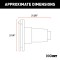 CURT 6-Way Round Vehicle-Side Electrical Connector CURT 6-way round vehicle-side electrical connector with durable construction and spring-loaded steel cover