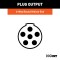 CURT 6-Way Round Electrical Vehicle Side Connector CURT 6-way round connector for vehicle side in black plastic with spring cover