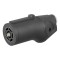 CURT 7-Way RV Blade Connector for Trailer Wiring CURT heavy-duty 7-way RV blade connector for trailer wiring featuring a rust-free black plastic construction.