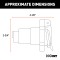 CURT 7-Way Round RV Blade Trailer Connector for Vehicles CURT 7-way round RV blade trailer connector with dust cover