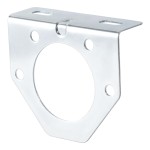 CURT Electrical Connector Bracket for Trailer Hitch, Zinc Finish CURT electrical connector bracket for mounting 7-way round sockets on trailer hitches.