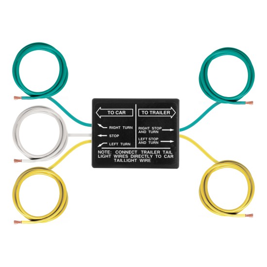 CURT Electrical Converter for Vehicle Tail Light Wiring CURT electrical converter used for converting vehicle's tail light wiring for safe trailer towing