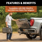 Chevrolet GMC MultiPro Multi-Flex Tailgate Protection Sensor Hitch cap sensor for Chevrolet GMC tailgate protection installed on a truck