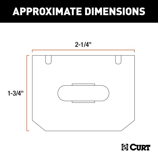 CURT Electrical Connector Bracket for 4-Way Flat Socket CURT electrical connector bracket securely mounted on trailer hitch