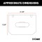 CURT Electrical Connector Bracket for 4-Way Flat Sockets CURT electrical connector bracket securely mounting a 4-way flat socket with a durable black finish