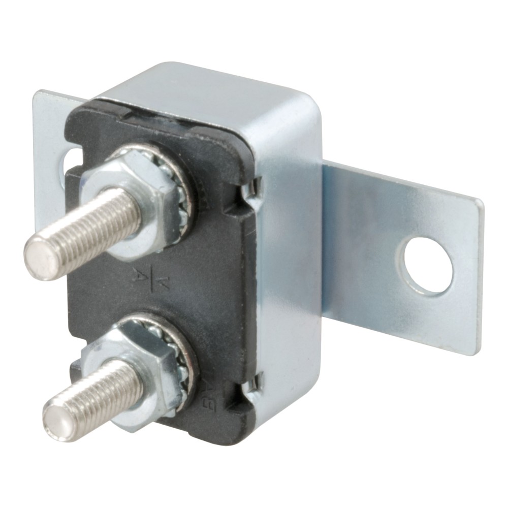 CURT Universal 20-Amp Circuit Breaker for Towing Safety Universal 20-amp circuit breaker by CURT for over-current protection