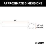 CURT Fish Wire Tool for Easy Trailer Hitch Installation CURT fish wire tool, 18-inch spring steel, for installing trailer hitch on hollow vehicle frames.