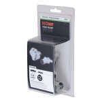 CURT 4-way round trailer electrical connectors featuring a durable cover and die-cast metal construction for reliable connections.