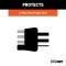 CURT Durable 4-Way Flat Electrical Connector Plug Cover CURT electrical plug cover for 4-way flat connector, durable rubber