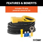 CURT Multi-Function Electrical Converter - Weather Resistant CURT multi-function electrical converter suitable for all trailer wiring, weather-resistant and durable